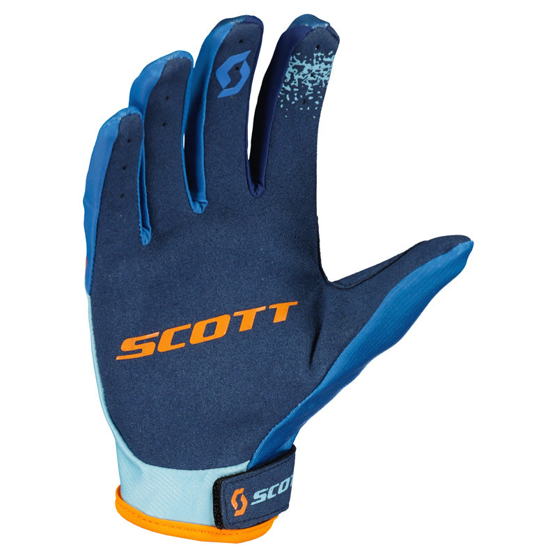 Scott 350 RACE EVO GLOVES - BLUE/ORANGE
