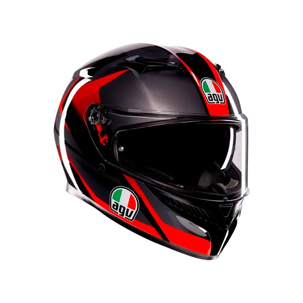 AGV Helm K3 Striga Bk/gy/rd