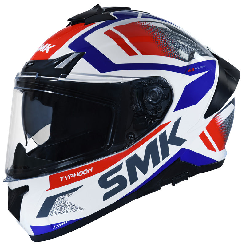SMK Helmets TYPHOON HELMET - Thorn White/Red/Grey