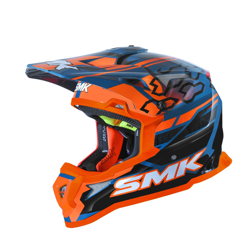 SMK Helmets ALLTERRA HELMET - Tribou Blue/Black/Orange