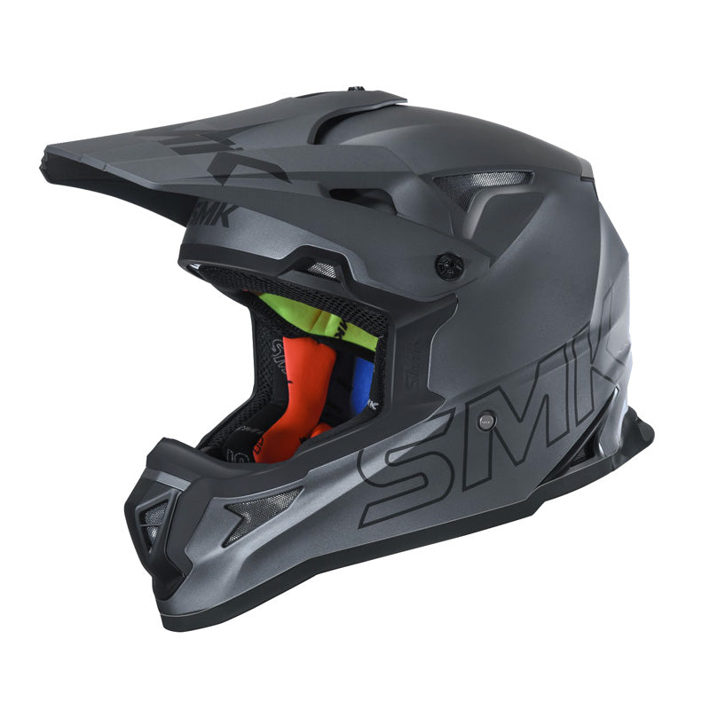 SMK Helmets ALLTERRA HELMET - Solid Anthracite/Black (Matte)