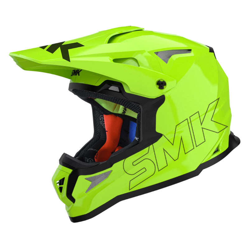SMK Helmets ALLTERRA HELMET - Solid Yellow Hi-Viz