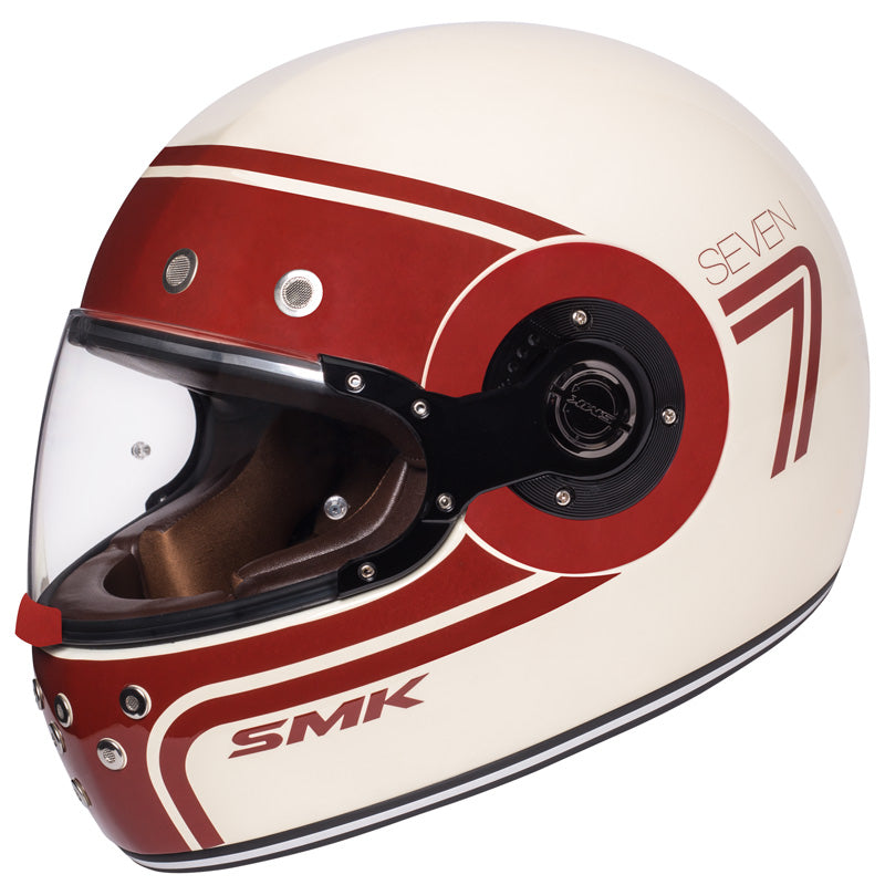 SMK Helmets RETRO HELMET - Even White / Red