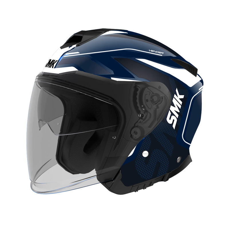 SMK Helmets GTJ HELMET - Tourer Blue/White/Blue