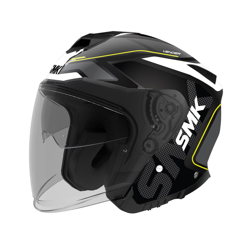 SMK Helmets GTJ HELMET - Tourer Grey/White/Yellow
