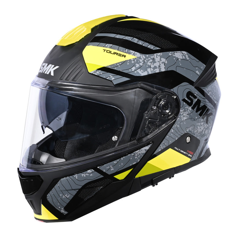 SMK Helmets GULLWING HELMET - Navigator Black/Grey/Yellow