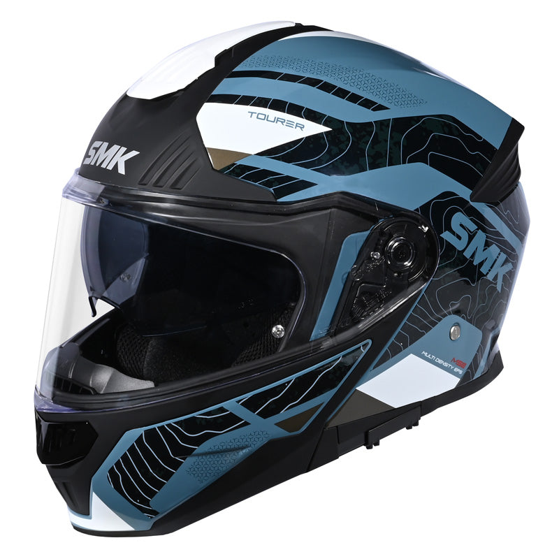 SMK Helmets GULLWING HELMET - Navigator Blue/Blue/White (Matte)