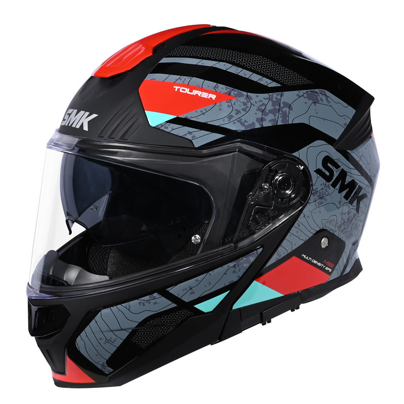 SMK Helmets GULLWING HELMET - Navigator Black/Grey/Red (Matte)
