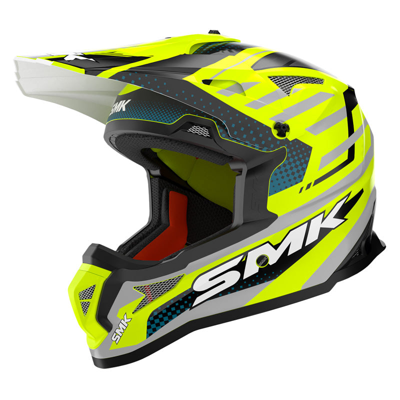 SMK Helmets ALLTERRA HELMET - Bulldozer Yellow/Grey/Black