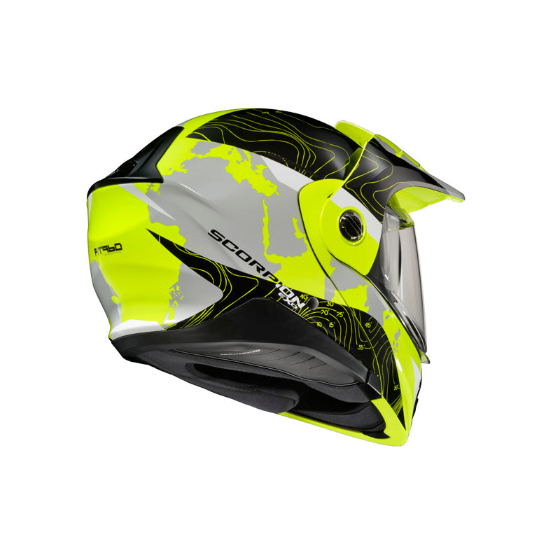 Scorpion EXO-AT960 HELMET - Topographic Black/Hi-Viz
