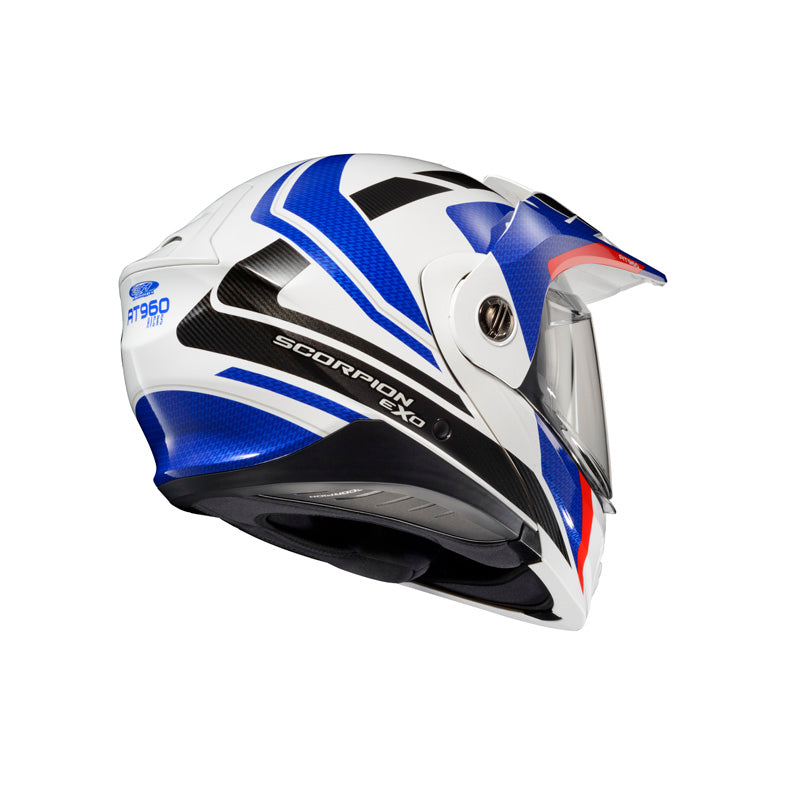 Scorpion EXO-AT960 HELMET - Hicks White/Blue