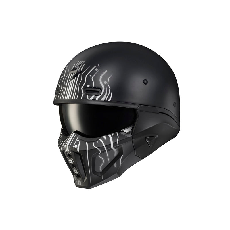 Scorpion COVERT-X HELMET - Tribe Matte Black/White