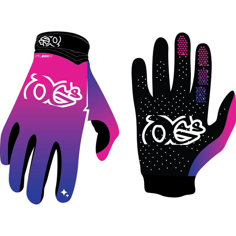 Ogs FLEX MX JUNIOR GLOVES PINK/BLUE