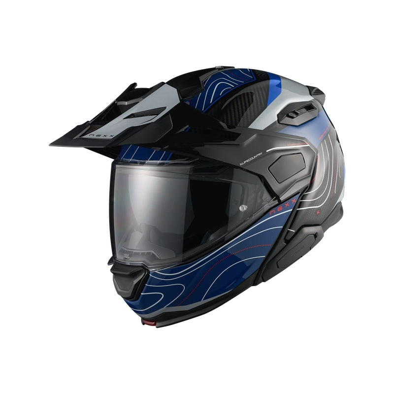 Nexx X.LIFECOUNTRY Evolander Modular Helmet - Blue/Red