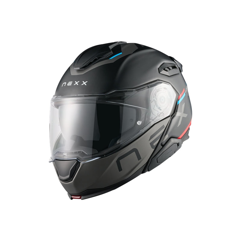 Nexx X.LIFETOUR Strada Modular Helmet - Grey/Red