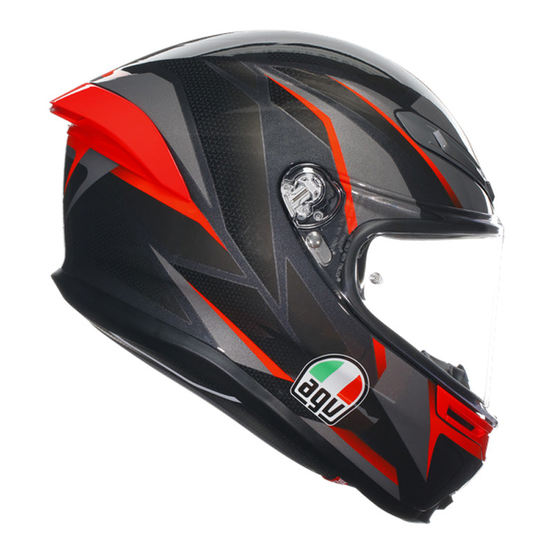 AGV K6 S SLASHCUT BLACK/GREY/RED