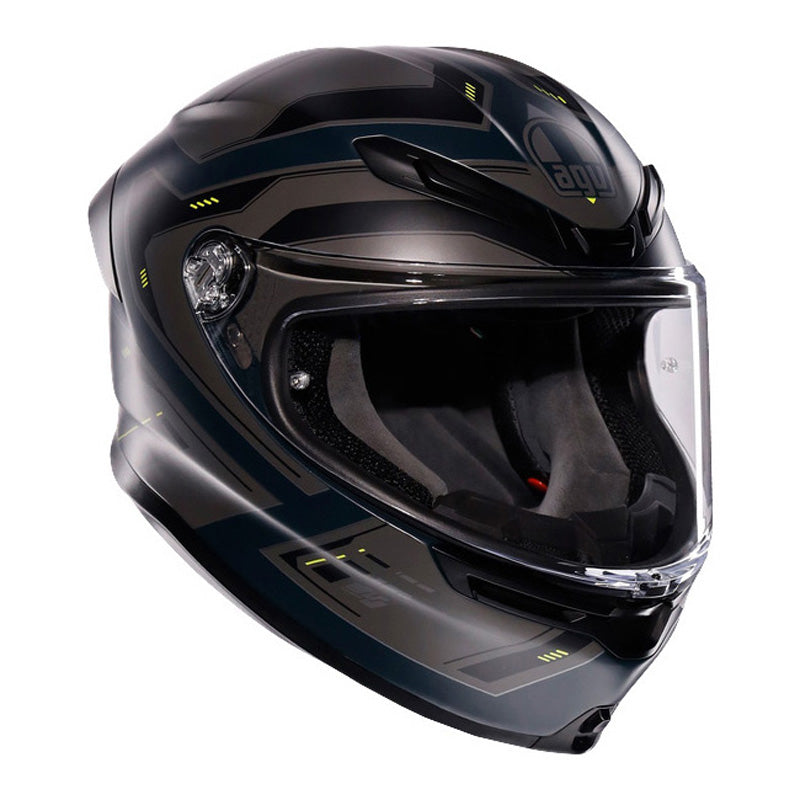 AGV K6 S ENHANCE MATT GREY/YELLOW FLUO (2XL)