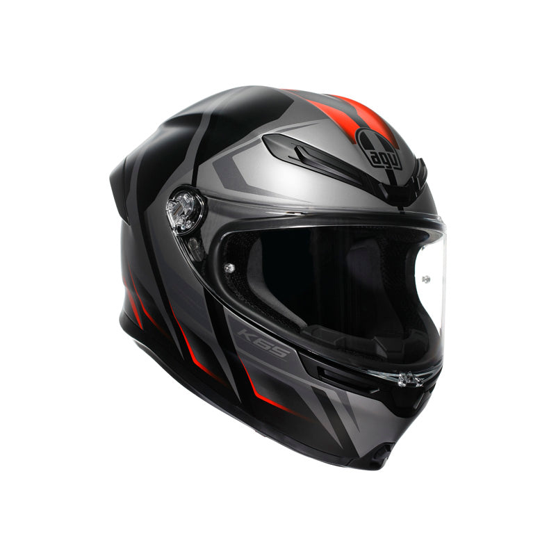 AGV K6 S KARVE MATT BLACK/GREY/RED (2XL)