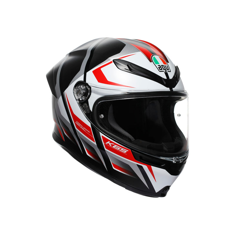 AGV K6 S KARVE MATT BLACK/WHITE/RED (2XL)