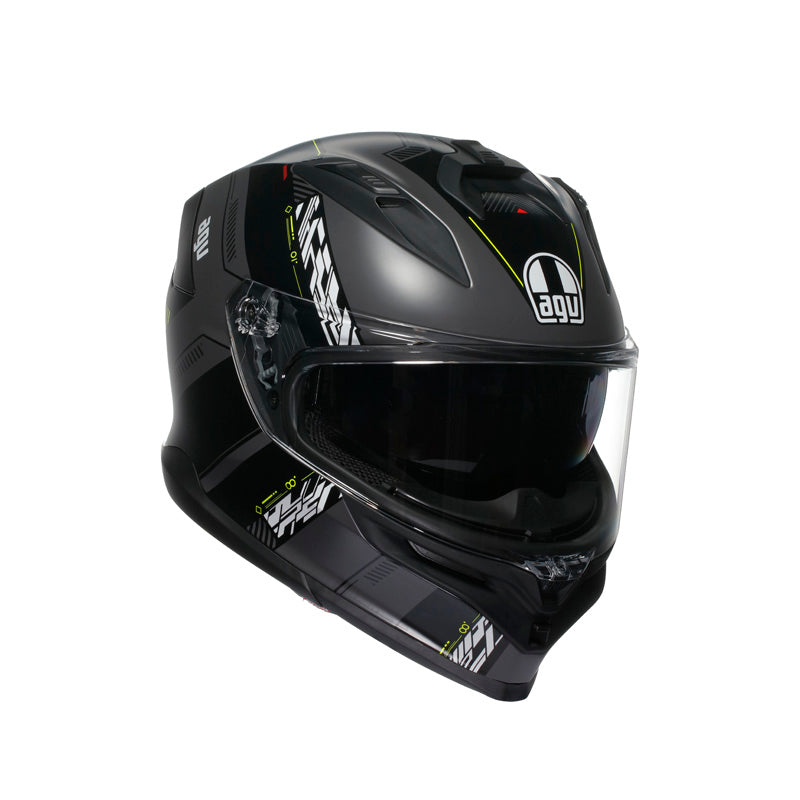 AGV K7 KYBER MATT GREY/YELLOW FLUO