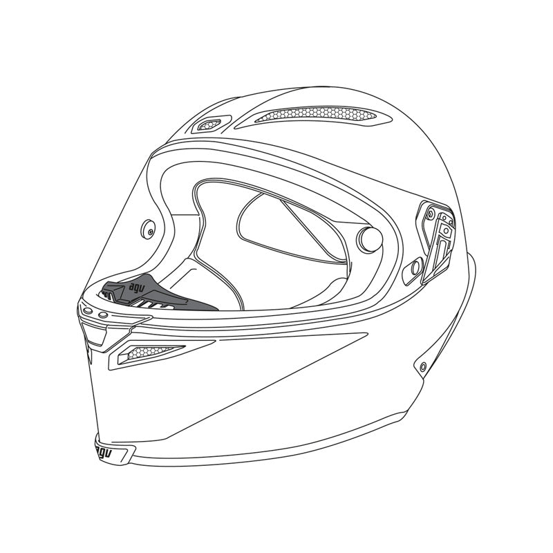 AGV BREATH DEFLECTOR PISTA/CORSA