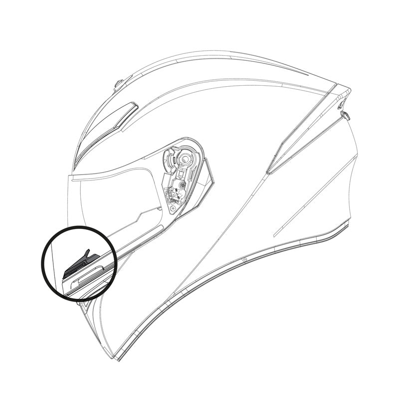 AGV BREATH DEFLECTOR K-5S/K-3SV/K1
