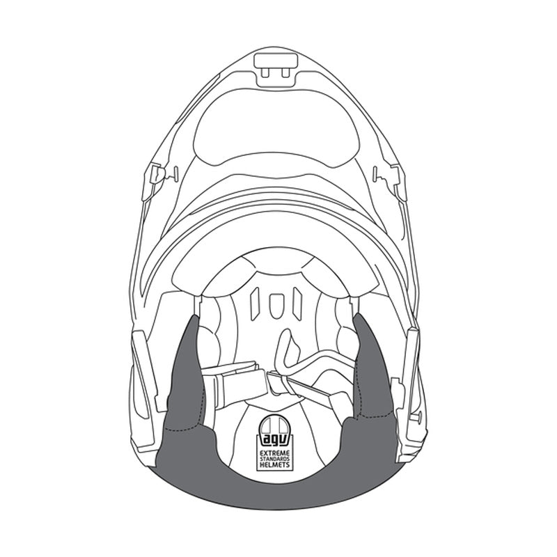 AGV CHEEK PADS BLACK - SPORTMODULAR