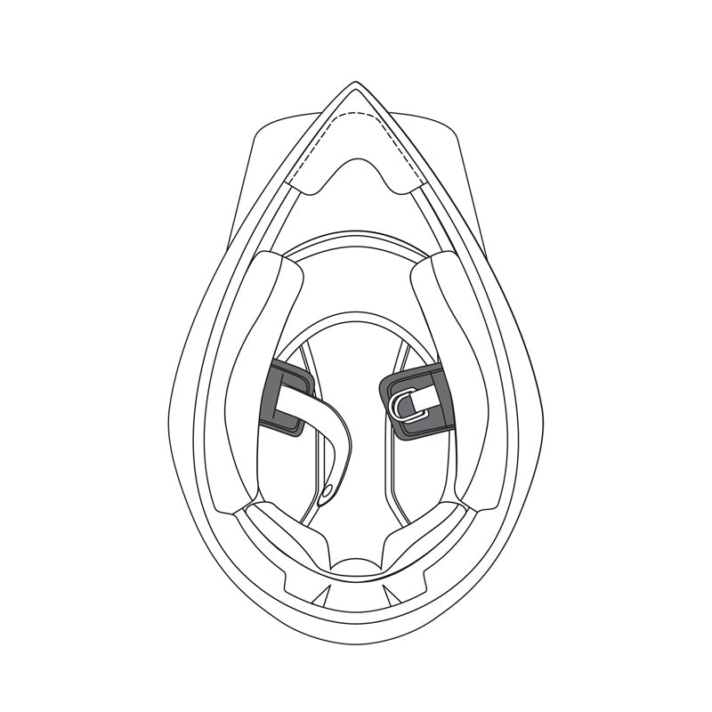 AGV CHINSTRAP PAD - AX-9 (2XLS-XS)