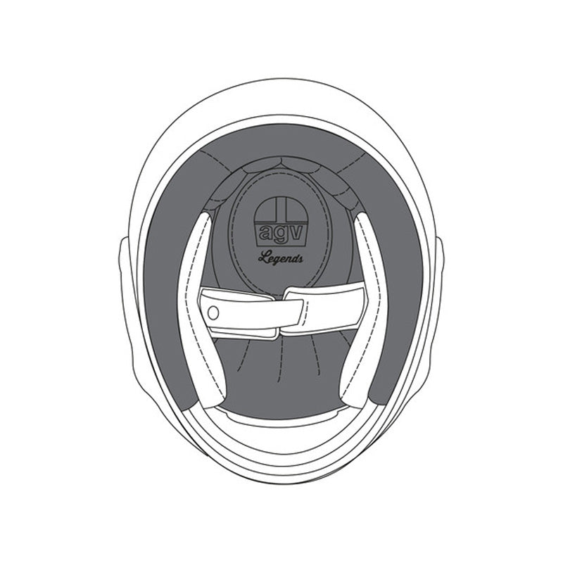 AGV REMOVABLE CROWN PAD PREMIUM - X3000