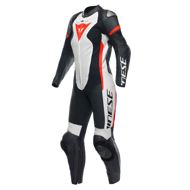Dainese GROBNIK LADY LEATHER 1PC SUIT PERF. BLACK/WHITE/RED