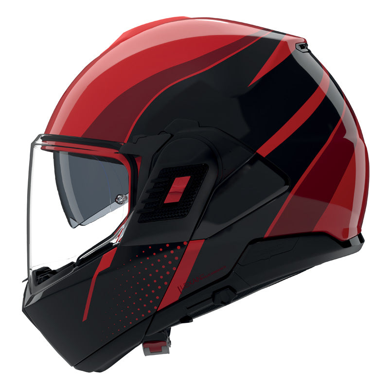 Nolan N120-1 FLUENTE RED/BLACK