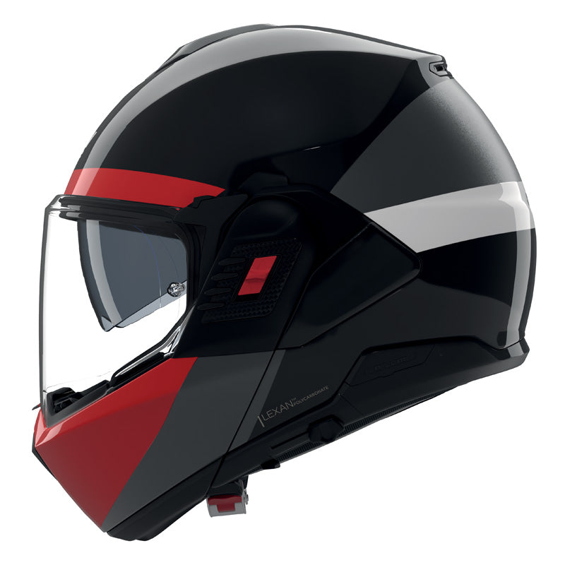 Nolan N120-1 BLOCCO BLACK/RED/WHITE