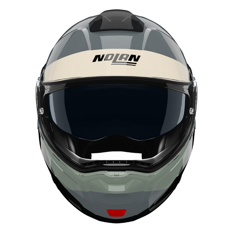 Nolan N90-3 BLOCCO WHITE/GREY/GREEN