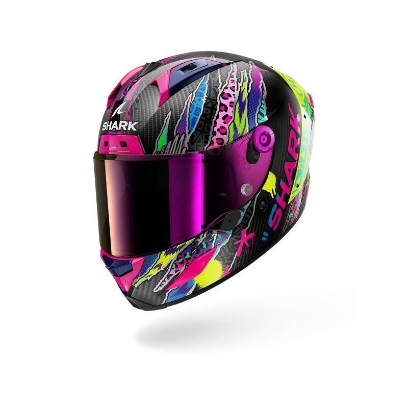 Shark Aeron Fawn Helmet - Violet/Yellow -