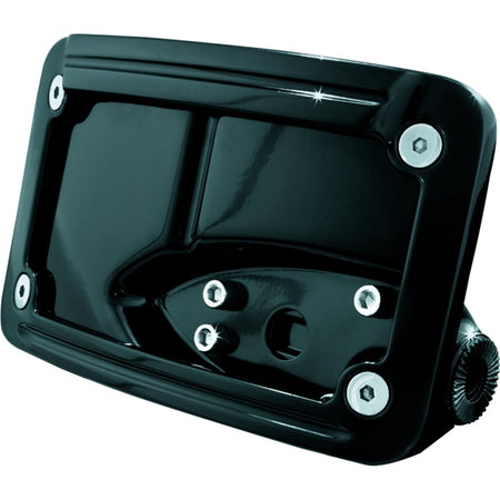 Kuryakyn License Plate Mount Curved BK