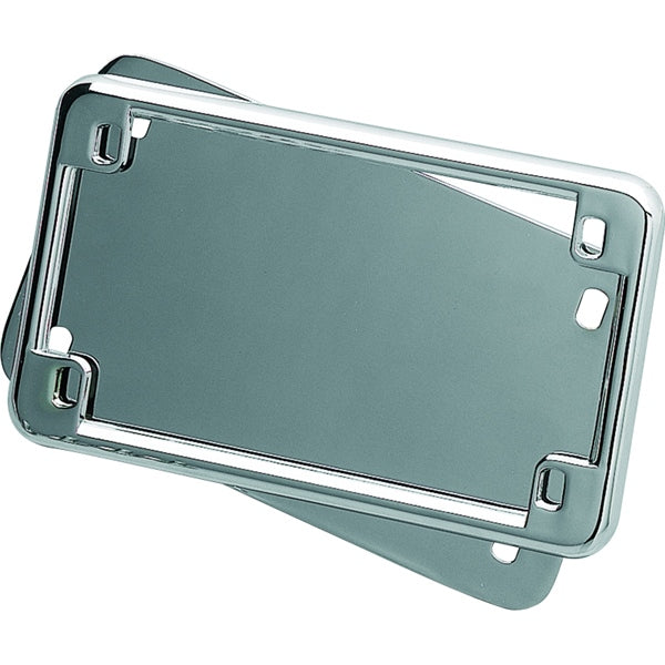 Kuryakyn License Frame & Backing Plate 4"X7" Chrm