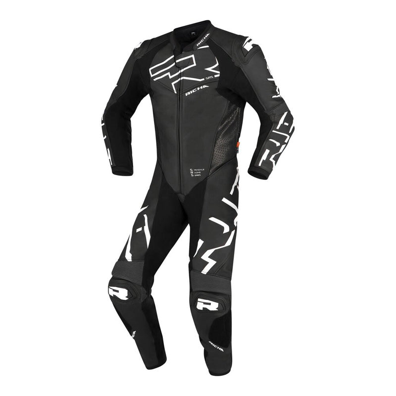 Richa STRADALE GP 1PC BLACK/WHITE