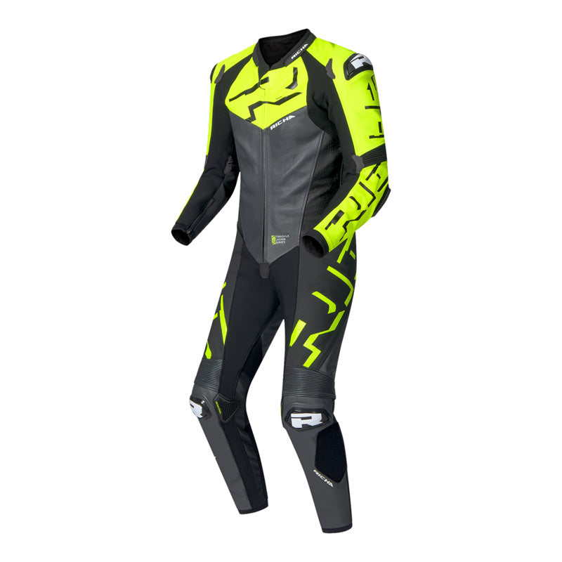 Richa STRADALE GP 1PC GREY/FLUO YELLOW